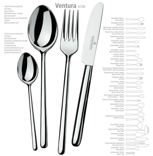 VENTURA Gourmetlöffel - 12 Stück - Picard und Wielpütz Solingen