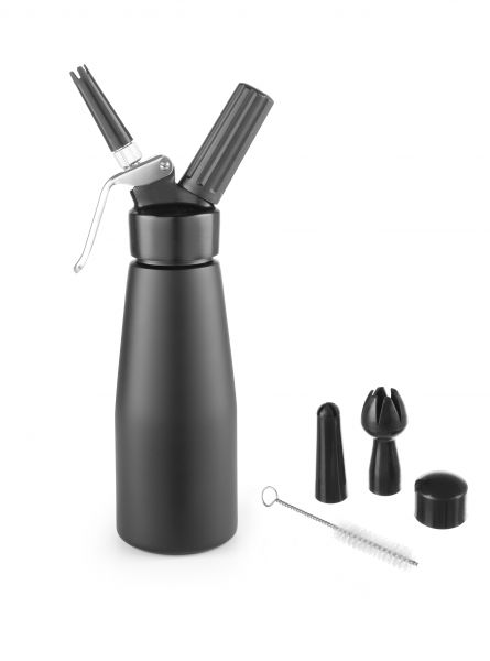Sahnespender Kitchen Line schwarz 500ml - Hendi